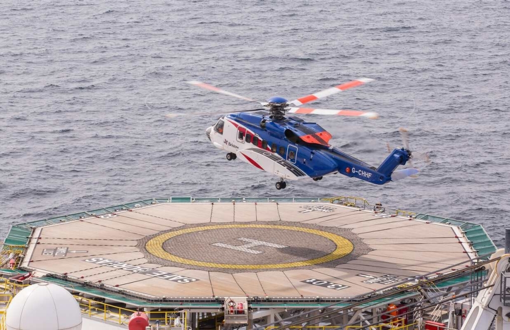 Image of helicopter landing