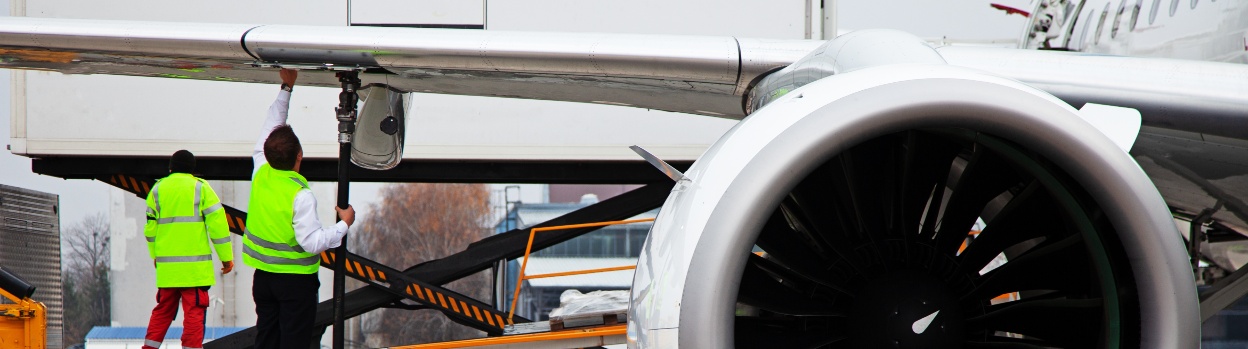 Detail of an aircraft refueling